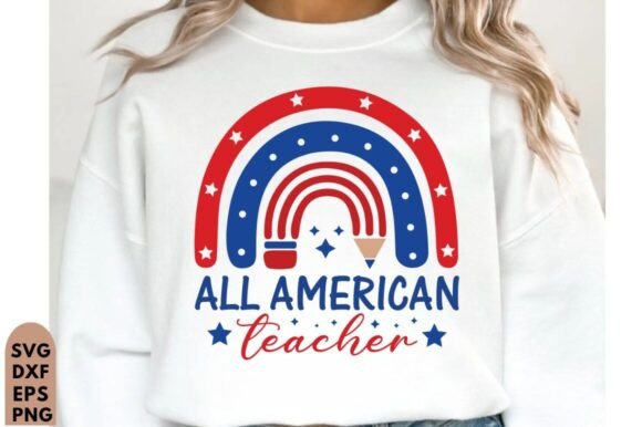 All American Teacher 4th of July SVG Review