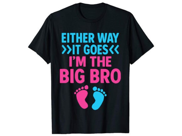 Big Bro Gender Reveal T-Shirt PNG SVG: A Designer's Review