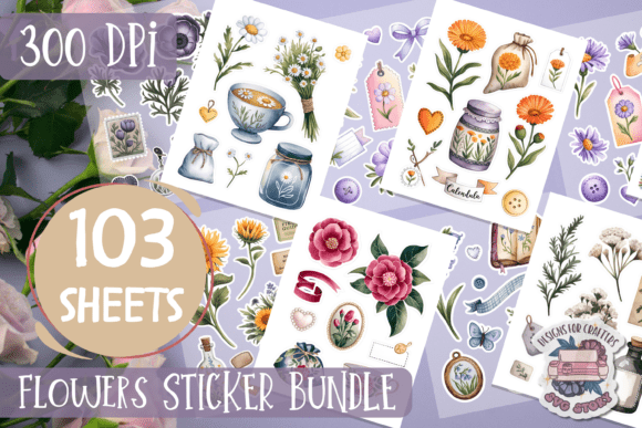 Flower Sticker Sheet Bundle: A Designer's Review