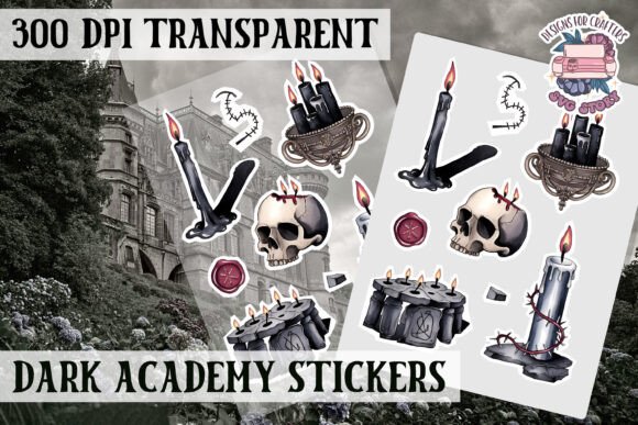 Gothic Dark Academy Sticker Sheet Witch Review