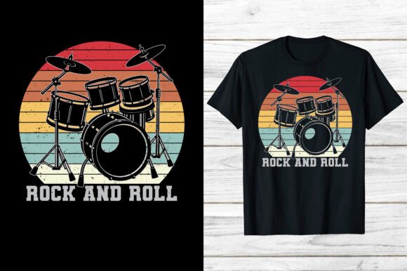 Review: Drummer Rock and Roll Drumming Shirt Eps for Stitchers