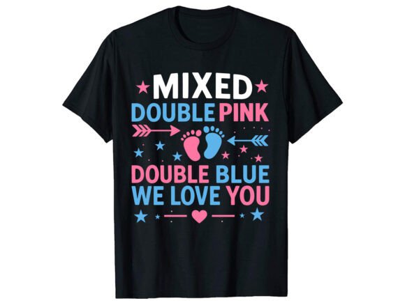 Review: Gender Reveal T-Shirt PNG SVG for Embroidery