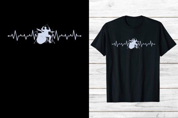 Review: Music Drum T-shirt Design for Embroidery