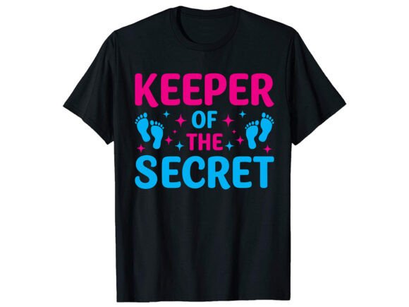 Review: Secret Gender Reveal T-Shirt PNG SVG for Embroidery