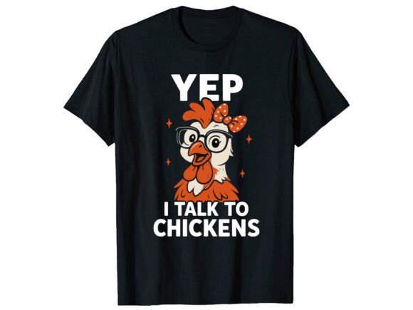 Review: Yep I Talk Chicken T-Shirt PNG SVG for Embroidery