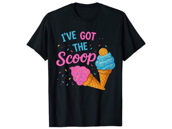 Reviewing The Scoop Gender Reveal T-Shirt PNG SVG