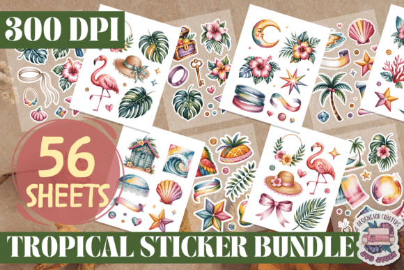 Tropical Sticker Sheet Bundle: A Designer's Review